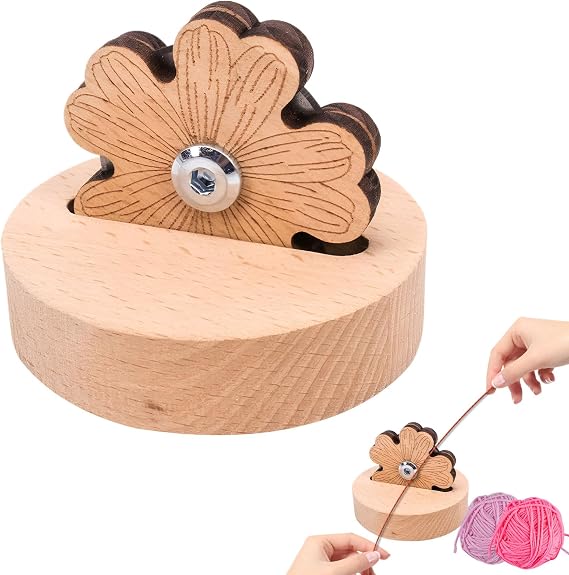 1PCS Daisy Thread Cutter,Blade Saver Thread Cutter Tool,Tabletop Yarn Cutter Wood Carving,Quilting Thread Cutter Tool for Sewing Craft Supplies