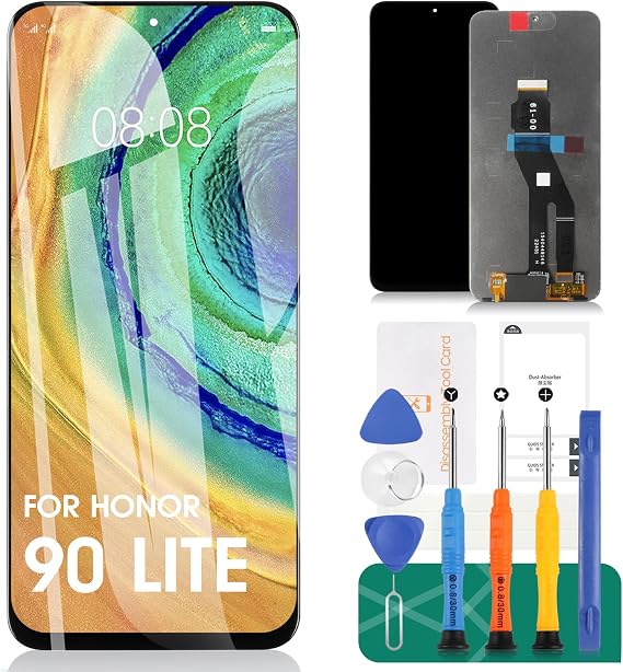 SRJTEK For Huawei Honor 90 Lite LCD Screen Replacement For Huawei Honor 90 Lite LCD Display Touch Digitizer Assembly Repair Kits (Black,Without Frame)