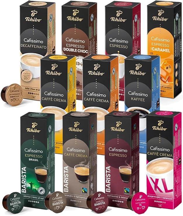 Cafissimo Tadım Seti Farklı Türde 110 Adet (11x10 Kapsül Kahve) Espresso Double Choc Özel Seri