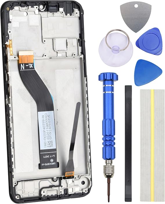 IPS LCD Display Assembly Screen Replacement for Xiaomi Redmi 14C with Frame Assembly Black 6.88"