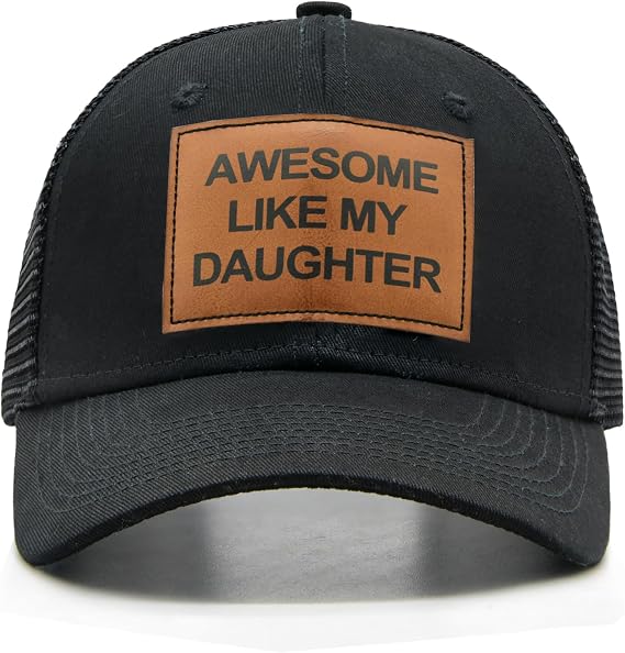 Dad Trucker Hat, Adjustable Mesh Snapback Baseball Cap for Men