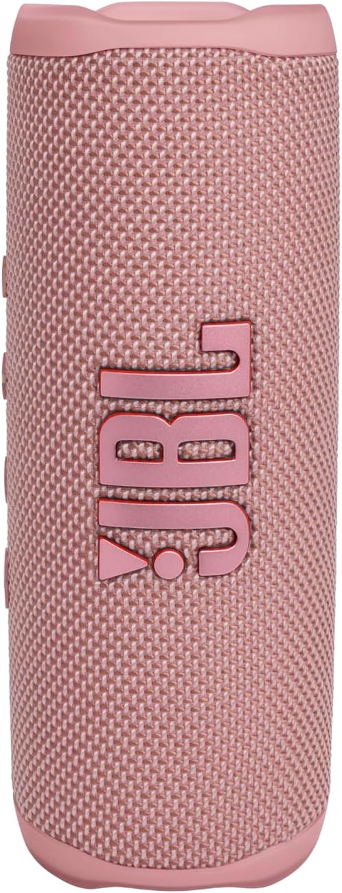 Aduoke JBL Flip 6 - Portable Bluetooth Speaker with 12 Hours of Playtime, Powerful Sound, IP67 Waterproof and Dustproof, JBL PartyBoost for Multiple Speaker Pairing - Pink