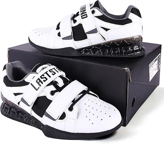 Weight Lifting Shoes Men Women Breathable Leather Gym Lifting Sneakers Support Balance Training Shoes Non-slip Abrasion Resistant Sole Squat Shoes Deadlift Fitness Indoor Cross Trainer Unisex, 38-45