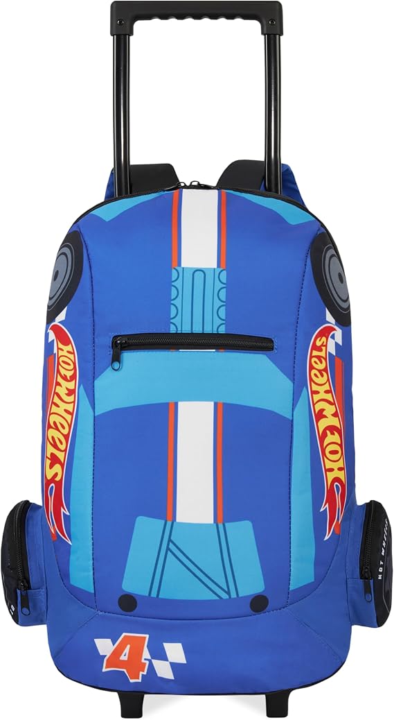 Get Trend Hot Wheels | Spongebob Wheeled Backpack for Kids, Blue/Multi Hot