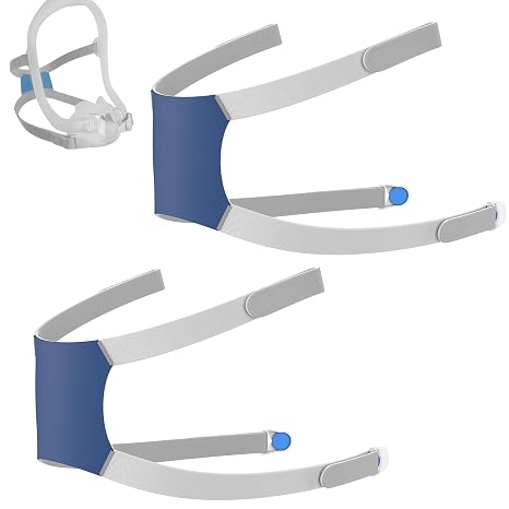 2Packs Replacement Headgear for Airfit F30i, 2Packs F30i Headgear with Stronger Elasticity, Not for F30, Include 2PCS Headgear &4PCS Clips, Great-Value Supplies by BlessEase