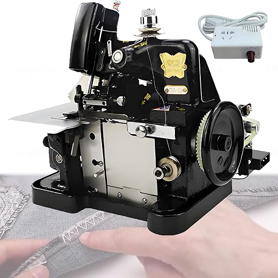 Professional Overlock and Serger Sewing Machine with Heavy-Duty Construction and Adjustable Stitch Settings for Versatile Fabric Projects