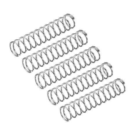 sourcing map Compression Spring, 5Pcs 304 Stainless Steel