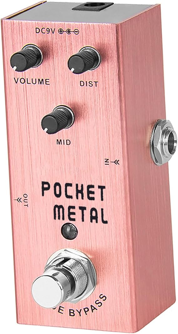 BESPORTBLE Guitar Effect Pedal Compact Metal Pedal with Real Bypass for Live Performances Lightweight and Easy to Use Perfect for Creative Musicians