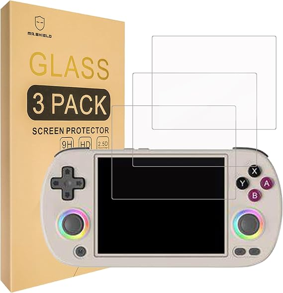 Mr.Shield 3-Pack Tempered Glass Screen Protector for Anbernic RG40XX H