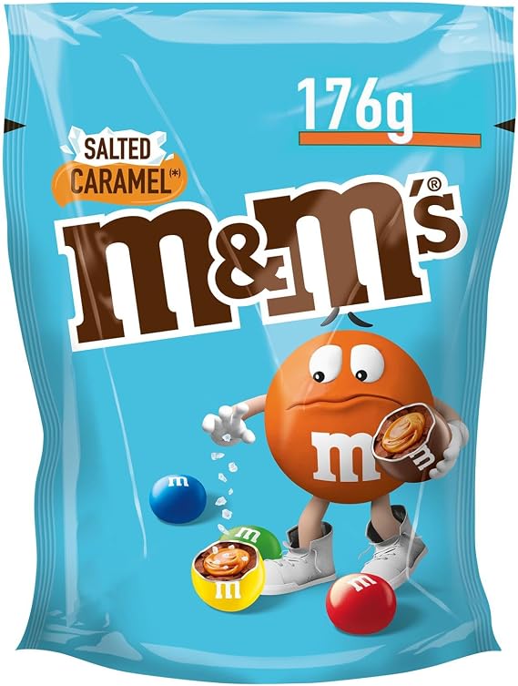 M&M'S Salted Caramel & Milk Chocolate Bag, 176g