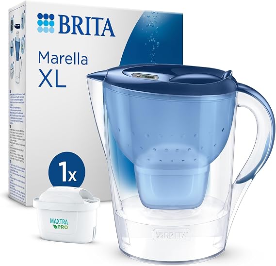 BRITA Marella XL 1x MAXTRA PRO Pure Performance Filtreli Su Arıtma Sürahisi - Mavi (3,5L)