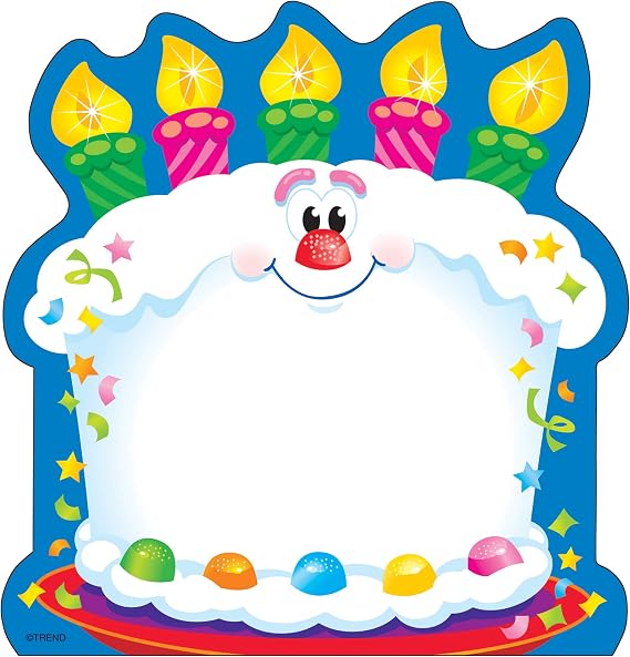TREND enterprises, Inc. Bright Birthday Note Pad-Shaped, 50 Sheets