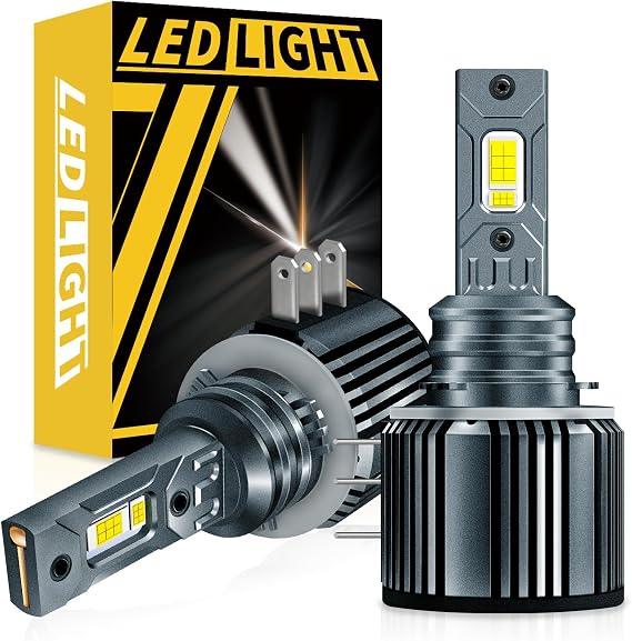 H15 LED Headlight Bulbs, New Upgraded High Power H15 LED Bulb Canbus Error Free 90W 18000LM 6000K CSP, 700% Brighter Headlight Conversion Kit for Car Truck Headlamp High Beam and DRL-2PCS