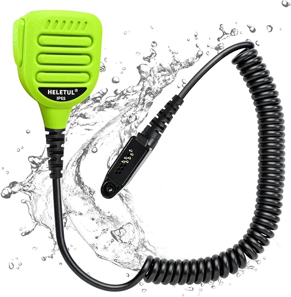 トランシーバーマイク Retevis NR30 RB23 RB46 RT29 RT47 RT47V RT48 RT82 RT83 RT87、Ptt ショルダーマイク Motorola EX500 EX600 GP328Plus用 Ailunce用 had2 hd1 ha1g グリーン
