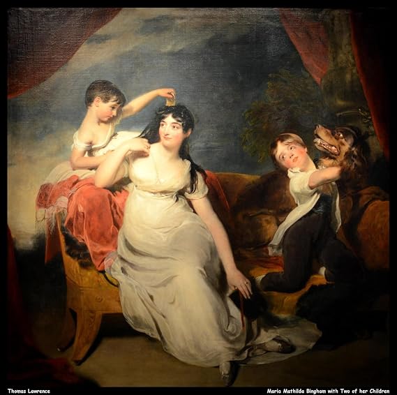 Unicorn Posters A4 POSTER (11.8/8.3 inch) (30/21 cm) - thomas lawrence maria mathilda bingham with two of her children jpb 27105843794 o