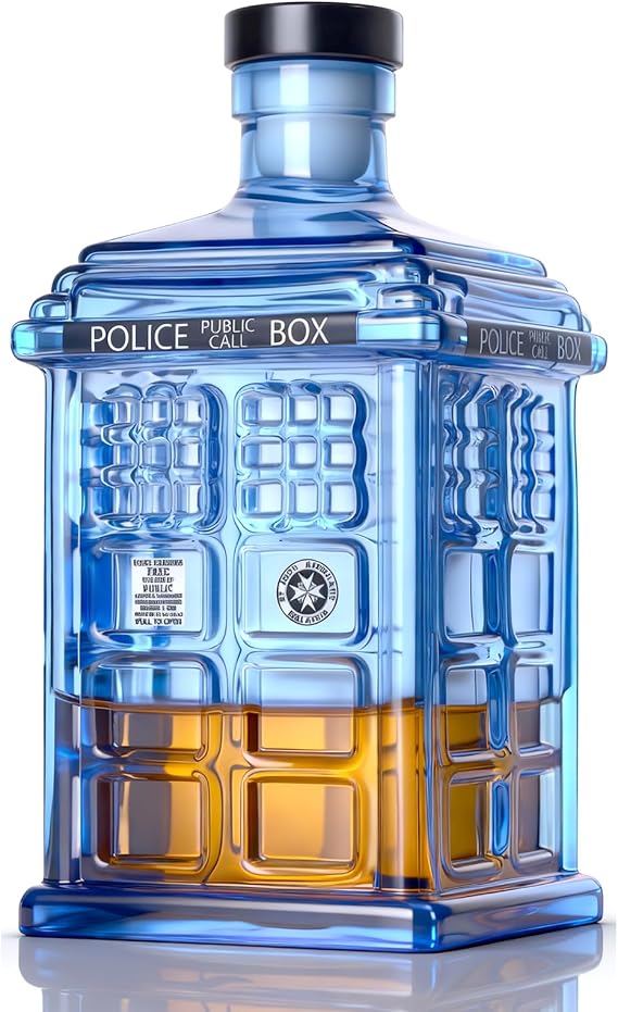 男性のお父さんへのギフト、Tardisポリスボックスウイスキーデカンター、男性用スペースクラフト限定版、Unique Guys Brotherのクリスマスギフトのアイデア、バー用リカーデカンター、12オンス350ml