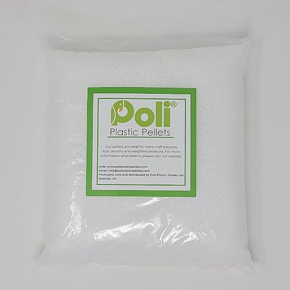 Plastic Poly Pellets 1kg. Ideal for Filling Weighted Blankets, Bears, Dolls, and other Craft Projects