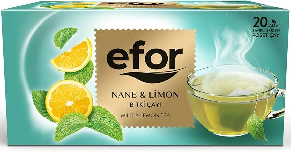 Efor Nane & Limon Bardak Poşet Çay 20x2g