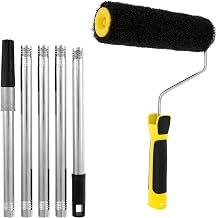 9inch Plaster Roller, Drywall Compound Roller, Drywall Textured Roller with Comfort Ergonomic Handle, Manual Applying Putty Roller Brush for Wall and Ceiling Surface
