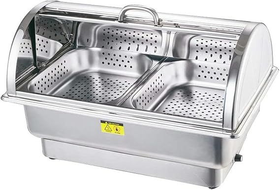 Stainless Steel Buffet Stove and an Electric hot Pot Warming Plate Food Heater Suitable for buffets, Restaurants, Parties, Events, Family banquets,B-Twin