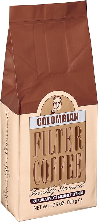 Kurukahveci Mehmet Efendi Colombian Filtre Kahve Folyo 500 gr