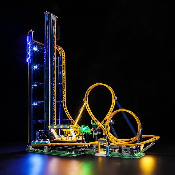 LED Light Set Compatible with LEGO 10303 Loop Coaster Icons Building Blocks Model - Model Set NOT Included