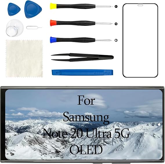 Samsung Note 20 Ultra 5G用OLEDスクリーン交換、LCDではないフレーム付き