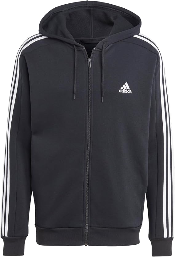 adidas mens Essentials Fleece 3-stripes Full-zip
