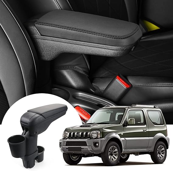 LFOTPP Center Armrest with Cup Holder for Jimny JB23 JB33 1998-2018