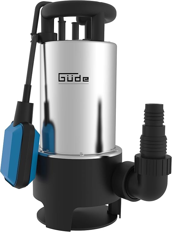 Güde 94639 GS 1103 Pi Submersible Sewage Pump, 230V, 1100W, Silver/Blue/Black