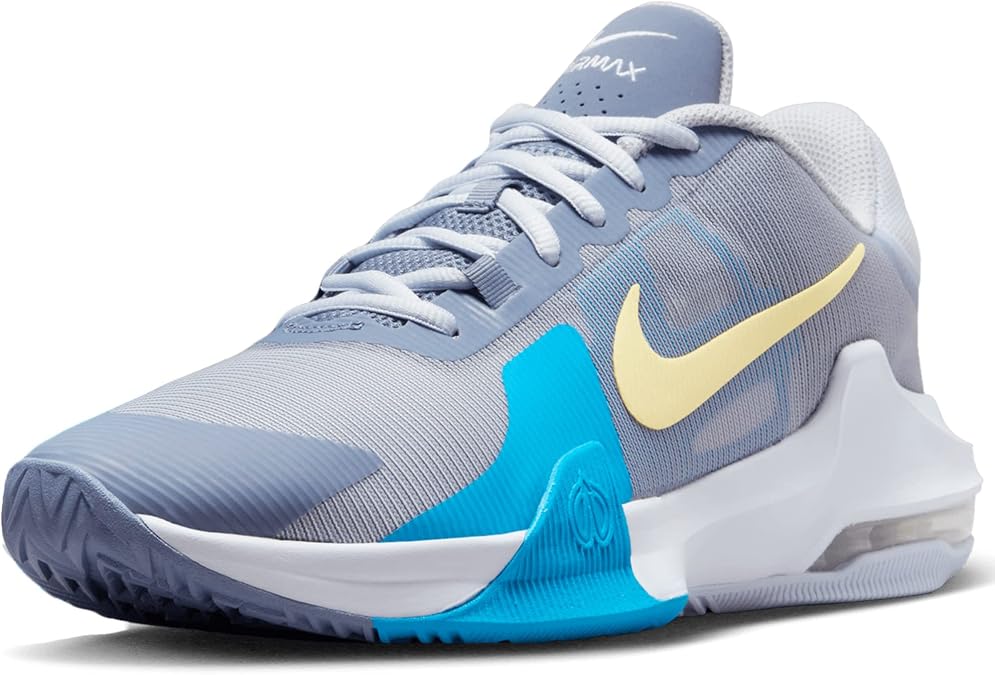 Nike Unisex Air Max Impact 4 - Lace Up Mesh Style Shoe - Navy/Gold
