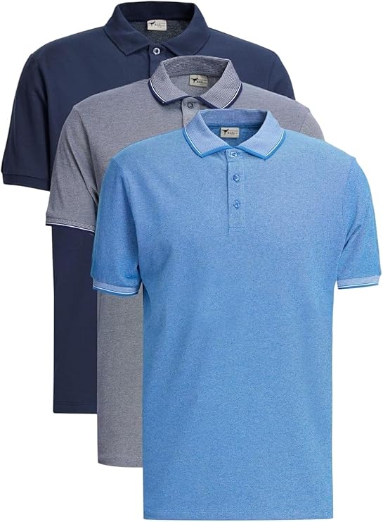 AC&Co/Altınyıldız Classics Erkek Çekmeyen Pamuklu Slim Fit Kıvrılmaz Polo Yaka Basic Tişört