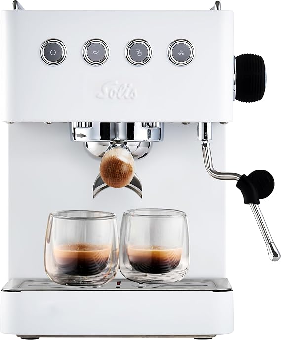 Solis Barista Gran Gusto Espresso Machine Stainless Steel White