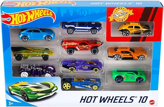 Hot Wheels 10'lu Araba Seti ile Son Hız Maceraya Dal!, 54886