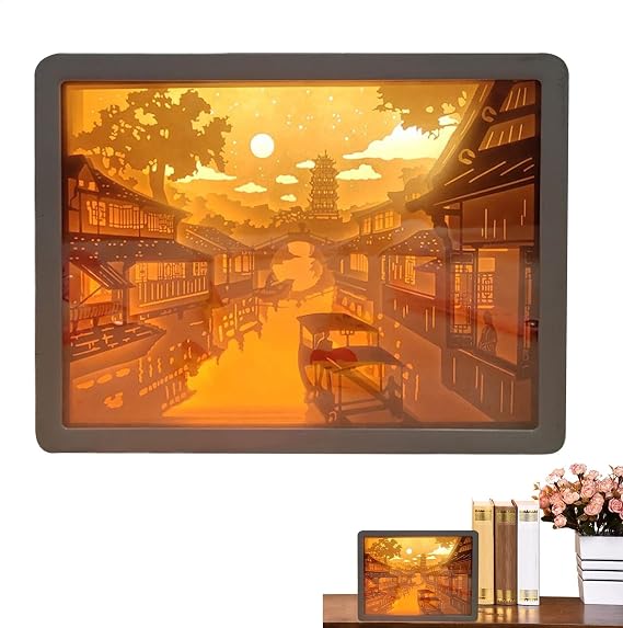 -Cut Dream Light 3D Multifunctional Decoration ShadowBox DIY LED Nightlight