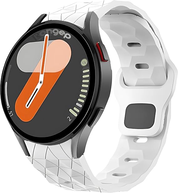 Rongep Sportif Football Pattern Loop 20mm Cord Compatible with Samsung Galaxy Watch 7 Cord for 7/6/5/4 Series (40mm/44mm) Watch 6/4 Classic