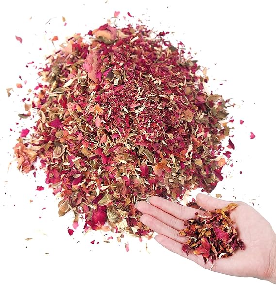 Biodegradable-Wedding-Confetti Dried Petals Biodegradable Confetti, 2 LITRES (25 Guests), 150g Dried Rose Petals Flowers, Petal Confetti for Church and Venue | Potpourri Candle Making