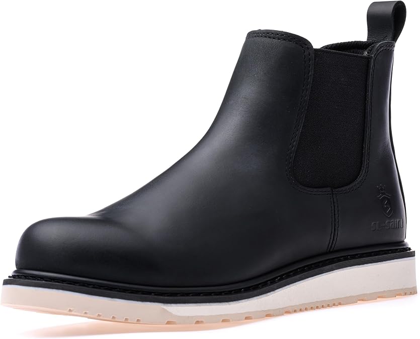 Handmade Soft Toe Chelsea Boots for Men Classic Fashion Genuine Goodyear Welted Full Grain Leather Ankle