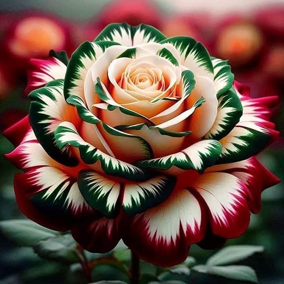 Rare Rose Bulbs Perennial UK, Fragrant Flowers, Rare and Beautiful Rose Rhizome in Bulk,Planting for Stunning Garden Displays-1 Rhizome-J