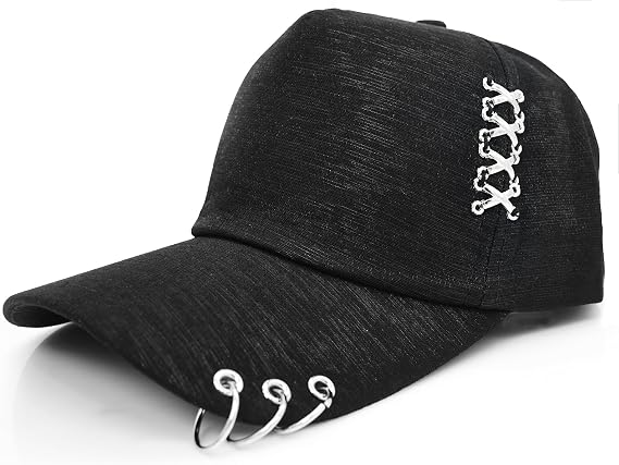 Baseball Caps for Men & Women - Adjustable Iron Ring Cap, Hip Hop Style Casual Hat