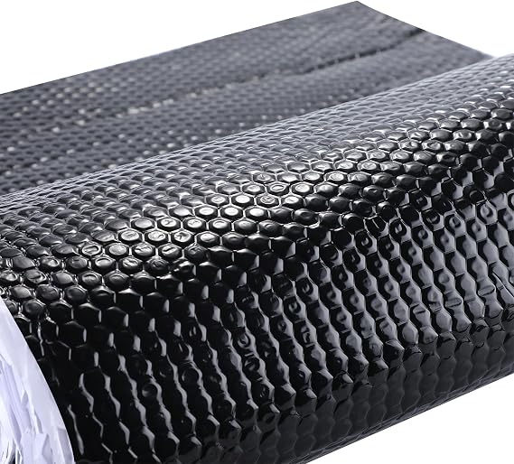 Sound Deadening Mat, 80 mil (2 mm) 21 sqft (2 sqm) - Butyl Automotive Sound Deadener Roll, Car & Van Soundproofing, Noise Insulation and Dampening (Black)