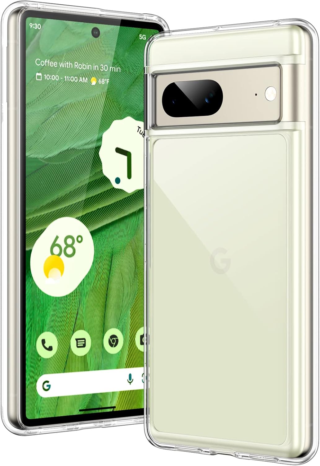 JETech Case for Google Pixel 7, Shockproof Phone Bumper Cover, Anti-Scratch Clear Back HD Clear