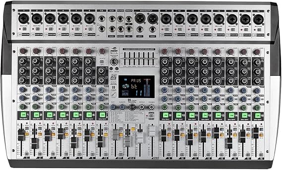 DJ Controller, 8/12/16 Channel 99 DSP Digital Console Professional Sound Mixer Powered Mixing Console Power Soundcraft With Bluetooth USB(16channel)