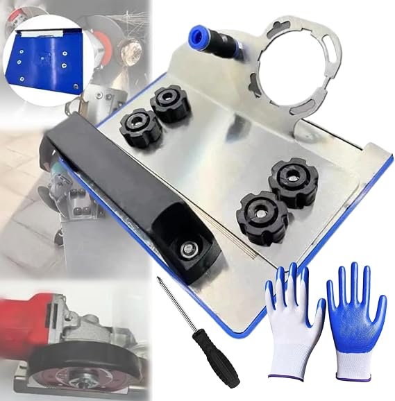 Grinder Holder, 45° Tile Bezel Cutting Base, Hold Me for Type 100 Grinder with Screwdriver and Working Gloves (Standard)