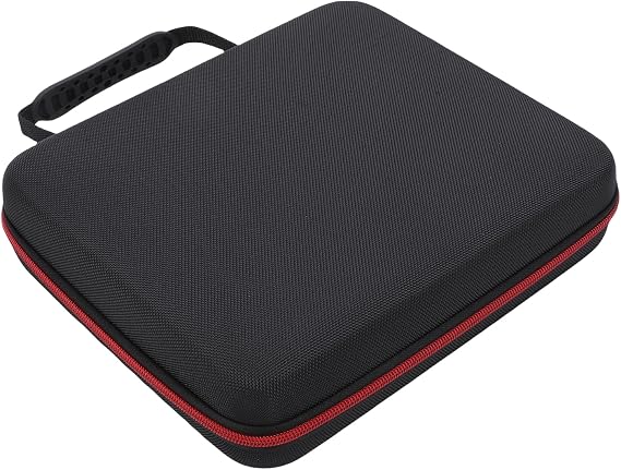 Wireless Microphone Case, Large Capacity Microphone Storage Bag, Equipment Case with Smooth Dual Zippers & Soft Inner Lining, Ideal for Receivers, Adapters, Cables & Batteries