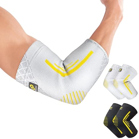 BRACOO Elbow Support for Women Men Compression Sleeve 2 Pack