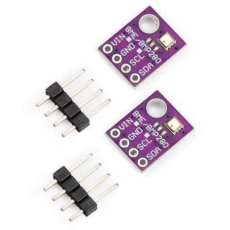 2pcs BME280 5V Sensor Module Atmospheric Pressure Temperature Humidity Sensor I2C SPI Breakout GY-BME280