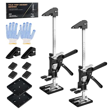 MaxAwe 2x Labor Saving Arm Jack w/Scale, 2 Speeds, Protective Pads, Gloves