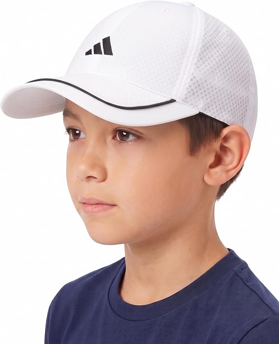 adidasアディダス キャップ子供サイズ 軽量通気ムレ防止洗えるライトメッシュAD LT MESH 6P CAP キッズボーイズ