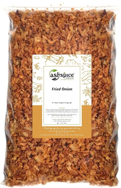 Fried Onions | Onion Flakes Dried | Crispy Onion | Barista | Premium Quality By Ash Spice Company 50g-1.9kg (90g)